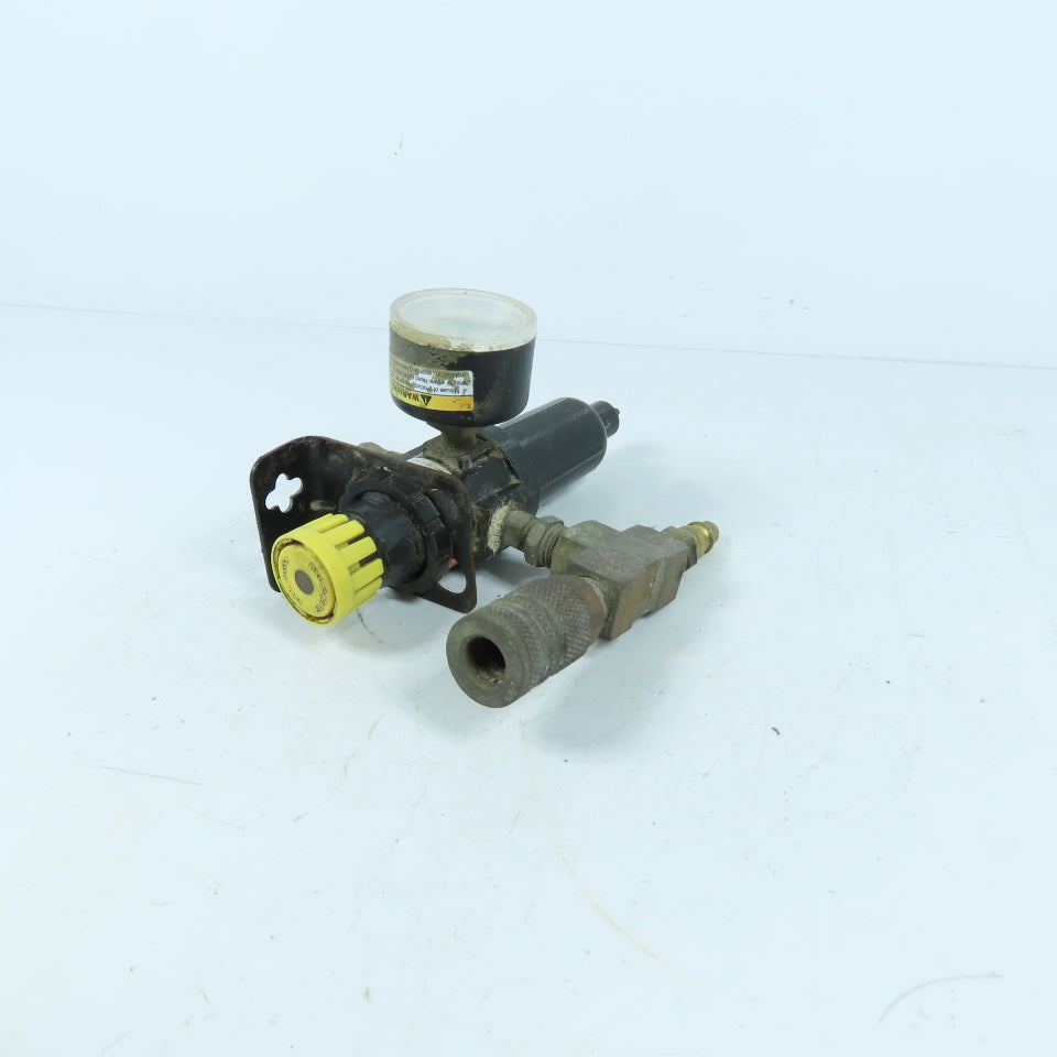 Parker 14E07B13FC Air Filter Regulator with Gauge and Fittings 250psi 175F