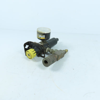 Parker 14E07B13FC Air Filter Regulator with Gauge and Fittings 250psi 175F