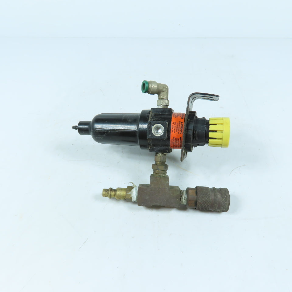 Parker 14E07B13FC Air Filter Regulator with Gauge and Fittings 250psi 175F