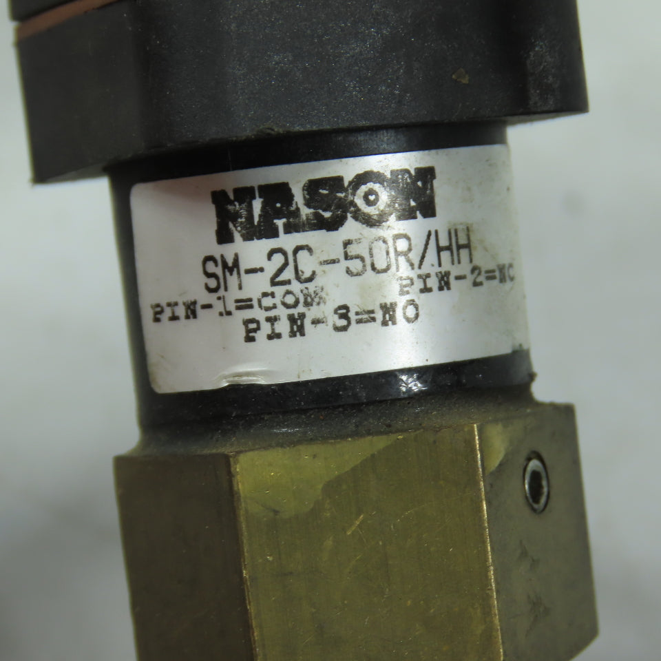 Clippard SM-2C-50R/HH Solenoid Valve Manifold with Nason Pressure Switch 24VDC