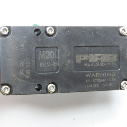 Piab M20A5-B2N M20L Pneumatic Vacuum Pump Module 0.38 MPa 55 PSI
