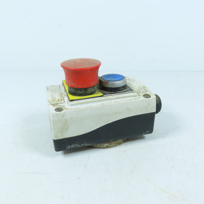 Baco 2-Button Pendant Control Station with Magnetic Base and E-Stop