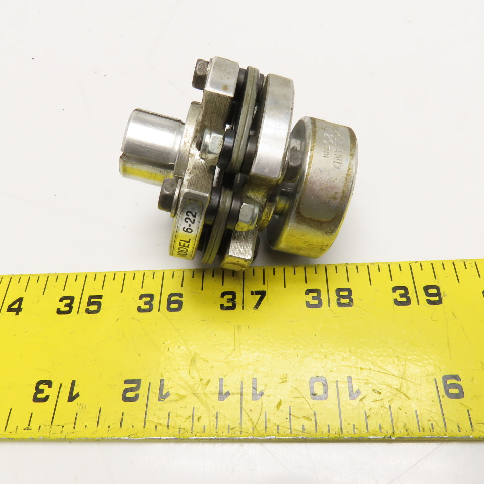 Ruland 6-22 10mm Keyed Bore Clamp Hub Disc Coupling
