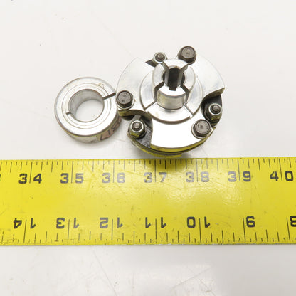 Ruland 6-22 10mm Keyed Bore Clamp Hub Disc Coupling