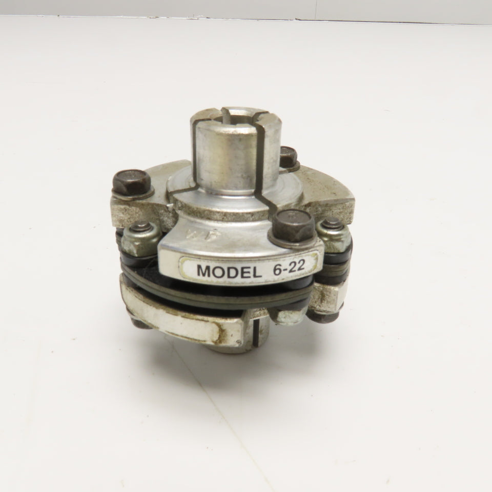 Ruland 6-22 10mm Keyed Bore Clamp Hub Disc Coupling