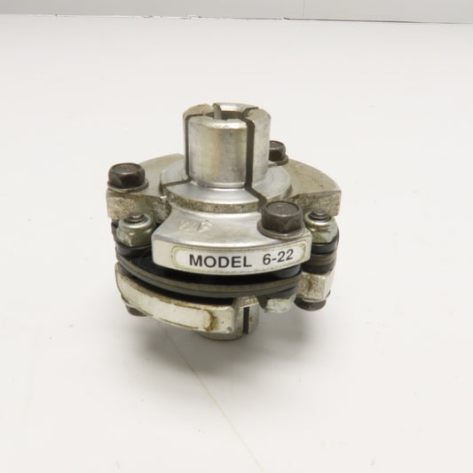 Ruland 6-22 10mm Keyed Bore Clamp Hub Disc Coupling