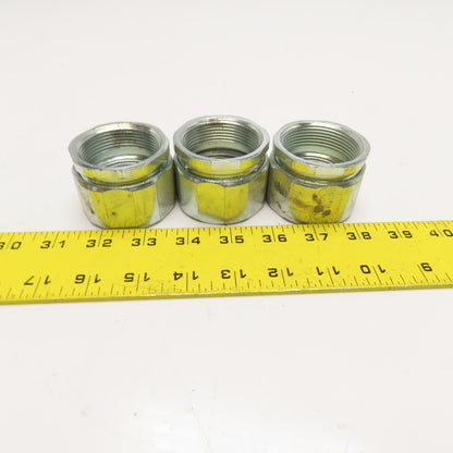 Topaz 855 1-1/2" Rigid Conduit EMT Three Piece Coupling NOS Lot Of 3