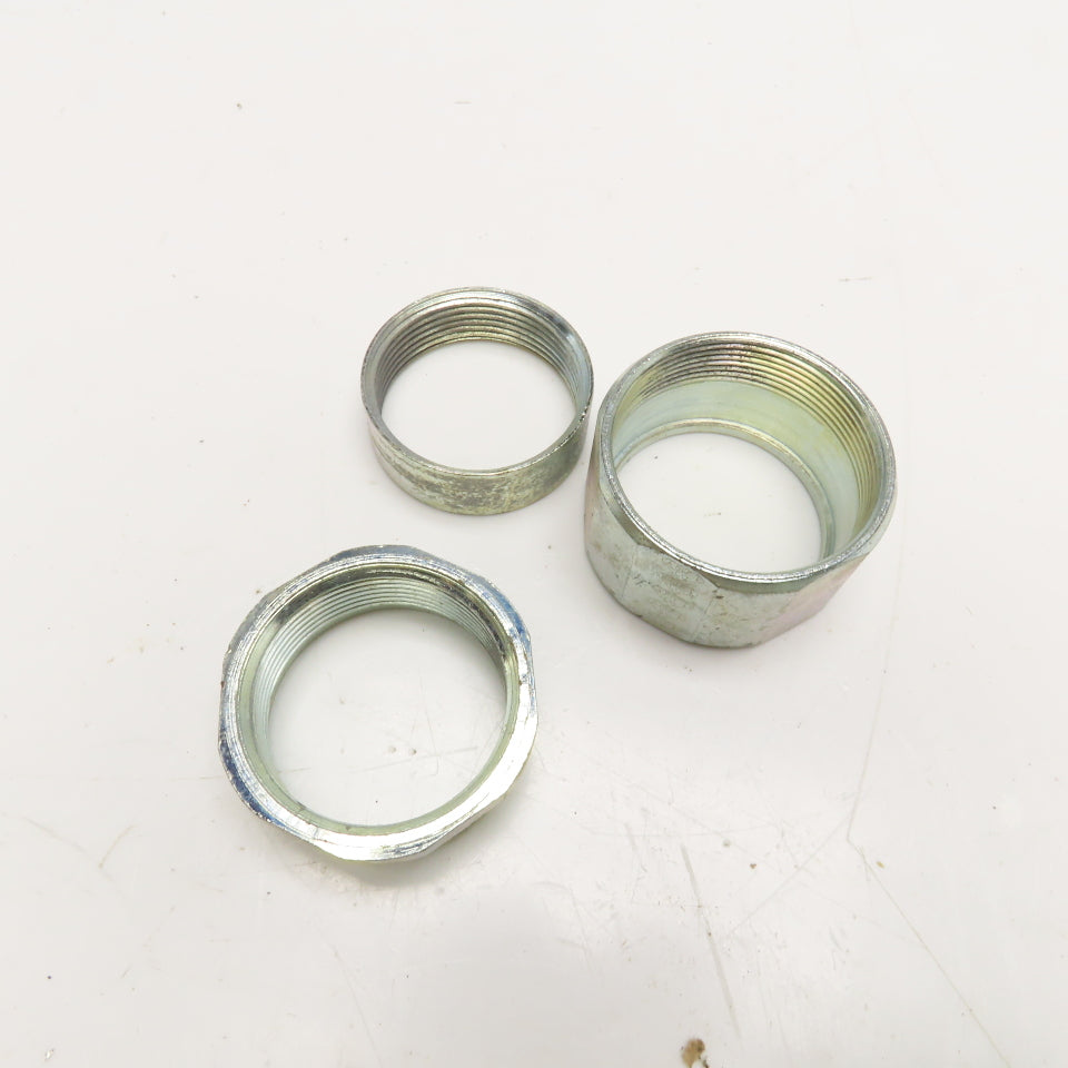 Topaz 855 1-1/2" Rigid Conduit EMT Three Piece Coupling NOS Lot Of 3