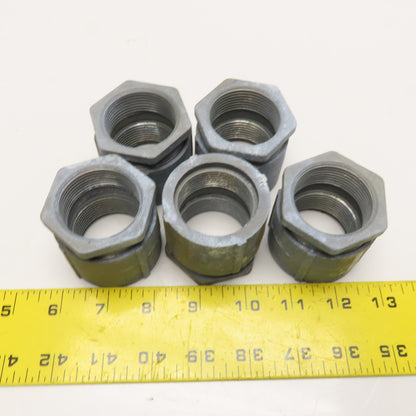 Atlas 273 1-1/4" Rigid Conduit EMT Three Piece Coupling NOS Lot Of 5