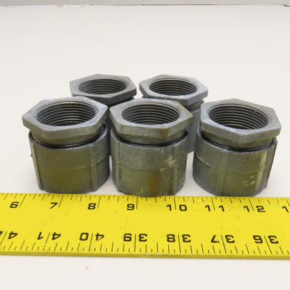 Atlas 273 1-1/4" Rigid Conduit EMT Three Piece Coupling NOS Lot Of 5