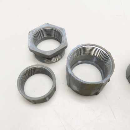 Atlas 273 1-1/4" Rigid Conduit EMT Three Piece Coupling NOS Lot Of 5