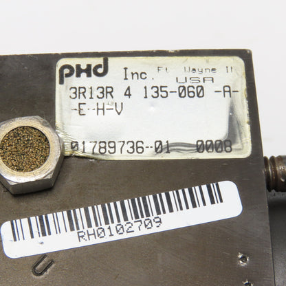 PHD 3R13R 4 135-060 -A-E-H-V Air Over Oil Rotary Actuator G1/8 Ports 1/2" Bore