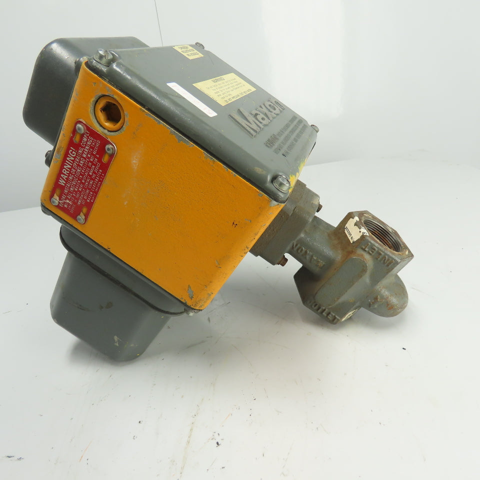 Maxon 5000 1 1 1-1/2" Pneumatic Gas Shut-Off Valve 70PSIG 120V
