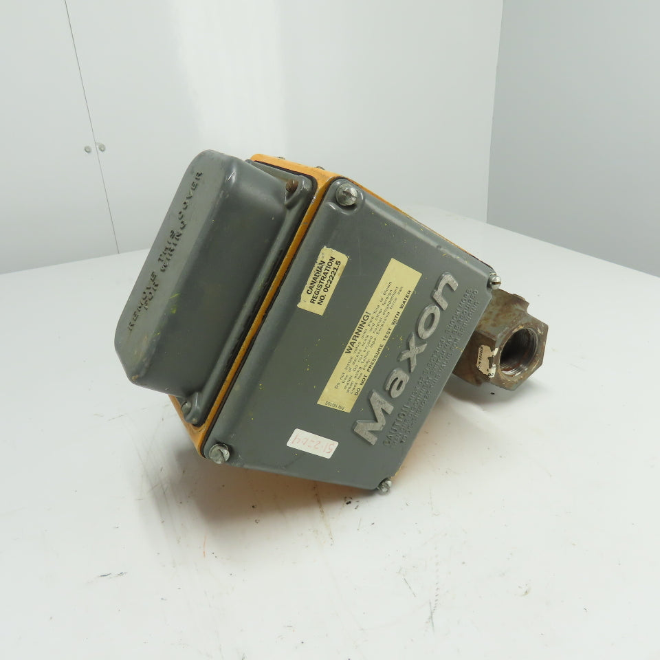 Maxon 5000 1 1 1-1/2" Pneumatic Gas Shut-Off Valve 70PSIG 120V