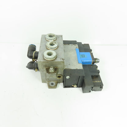 Festo 184497 MEBH-5/3E-D-1-ZSR-C 5/3 Solenoid Valve Manifold 24VDC 3-10 bar