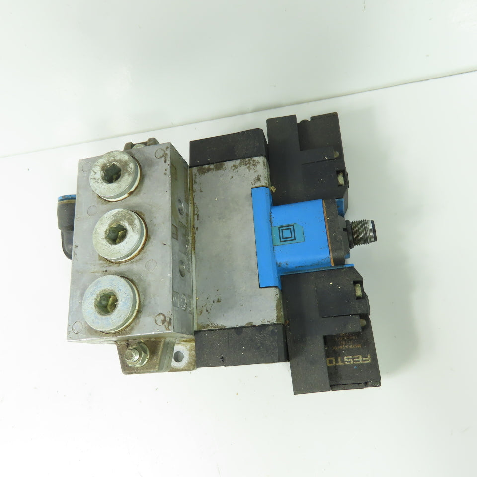 Festo 184497 MEBH-5/3E-D-1-ZSR-C 5/3 Solenoid Valve Manifold 24VDC 3-10 bar
