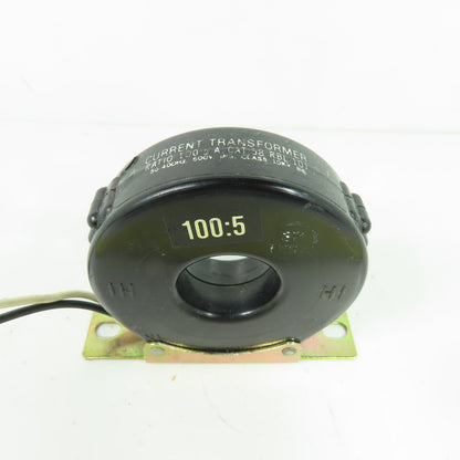 General Electric 58 RBL 101 Current Transformer Ratio 100:5A 600V 50-400Hz