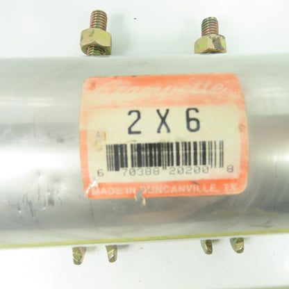 Clampette 7038820200 Stainless Steel Pipe Repair Clamp 2" x 6"