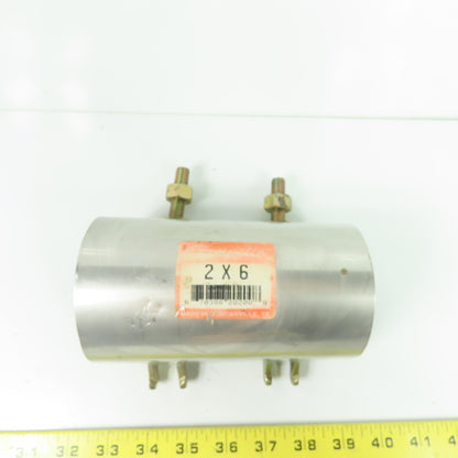 Clampette 7038820200 Stainless Steel Pipe Repair Clamp 2" x 6"