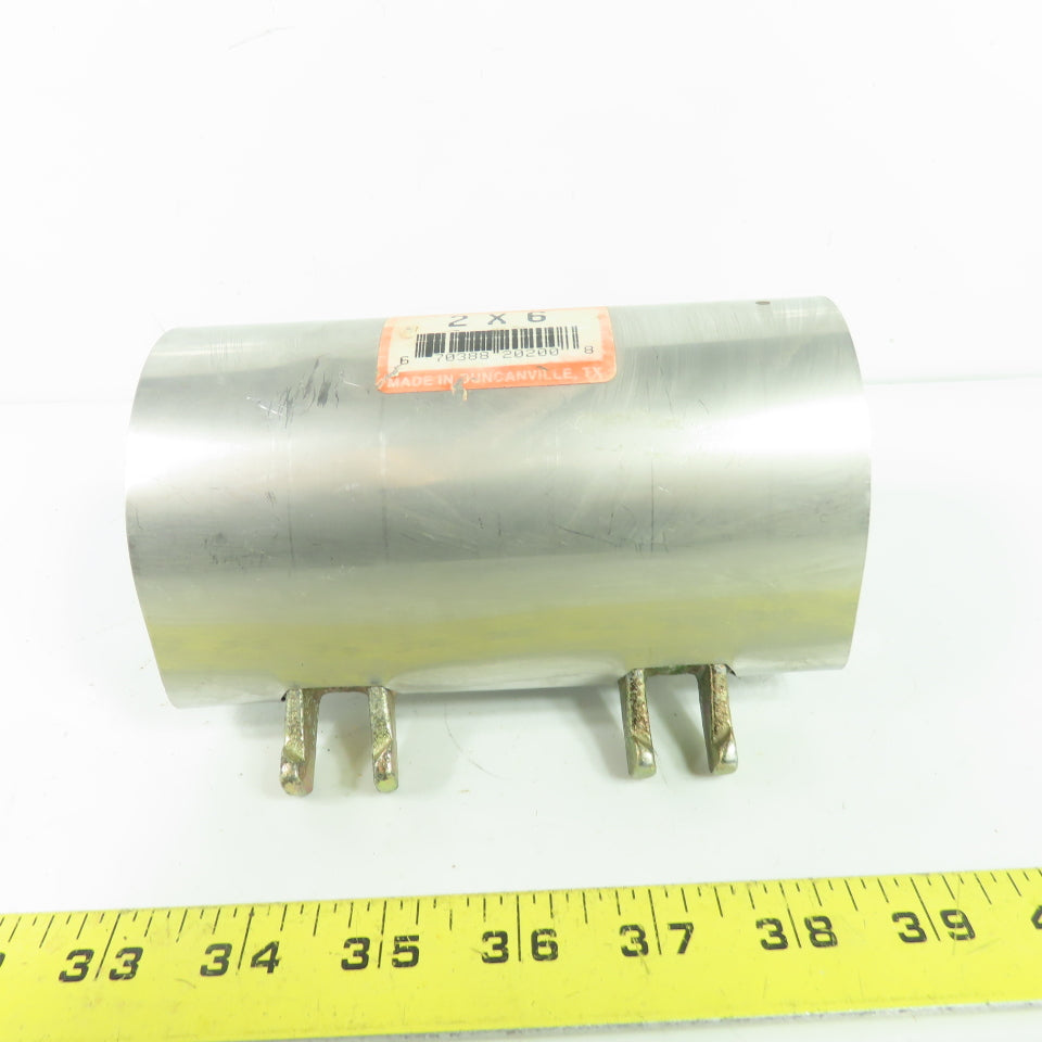 Clampette 7038820200 Stainless Steel Pipe Repair Clamp 2" x 6"
