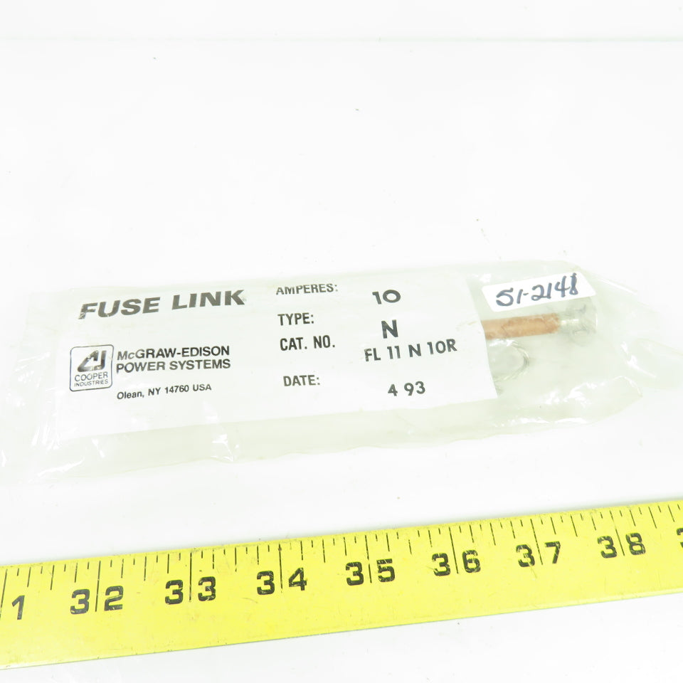 McGraw-Edison FL 11 N 10R 10A Type N Fuse Link NEW