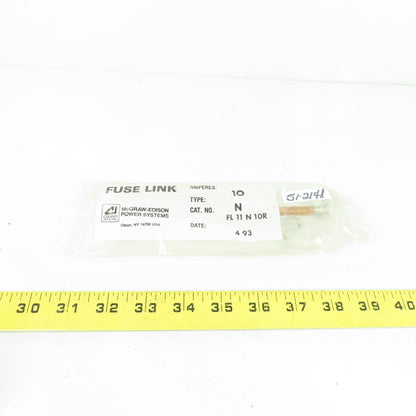 McGraw-Edison FL 11 N 10R 10A Type N Fuse Link NEW