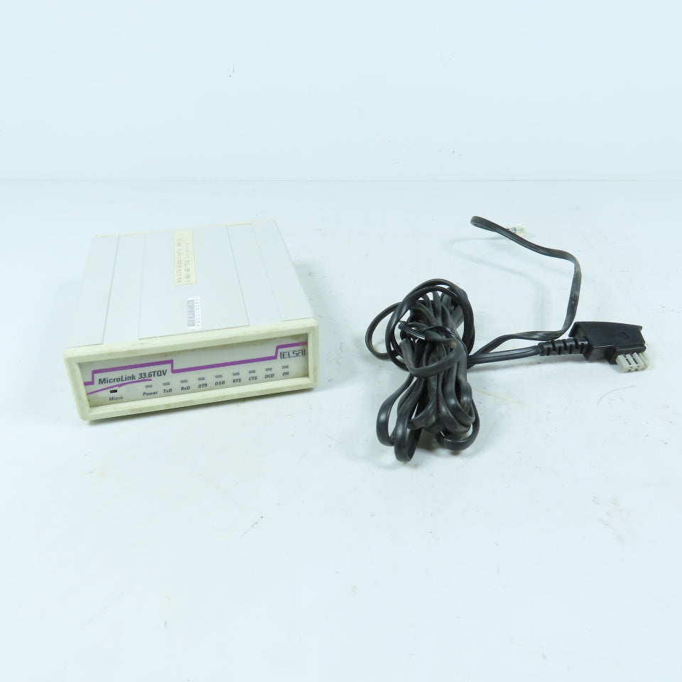 ELSA MicroLink 33.6TQV External Analog Modem V.24/RS232C – Bullseye ...