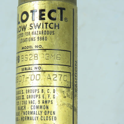 W.E. Anderson V6EPB-B-S-2-B-GM6 Flotect V6 Flow Switch 26 SCFM EE-3287-333-001