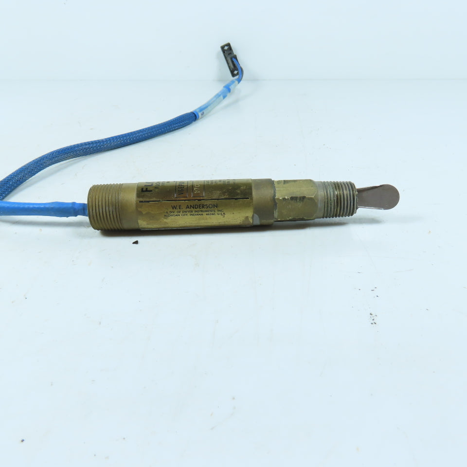 W.E. Anderson V6EPB-B-S-2-B-GM6 Flotect V6 Flow Switch 26 SCFM EE-3287-333-001