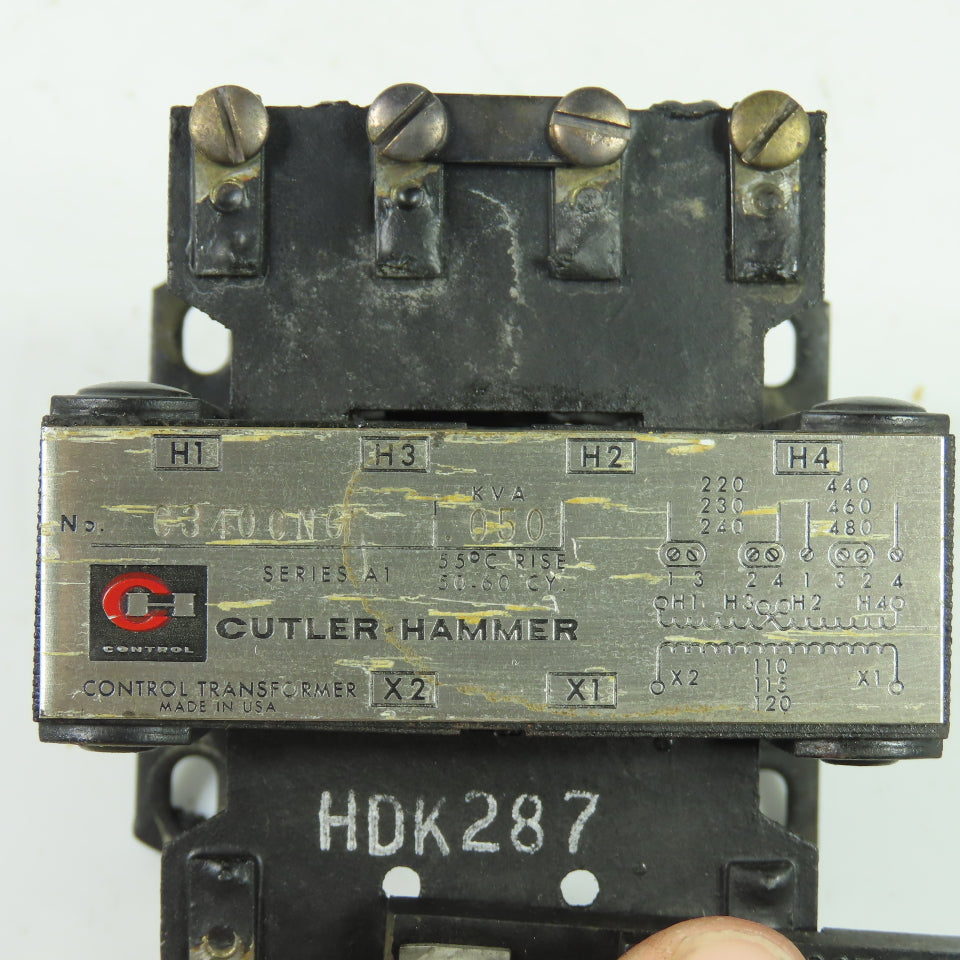 Cutler-Hammer C340CNG 0.050 kVA Control Transformer 220/480v Pri 110/120V Sec