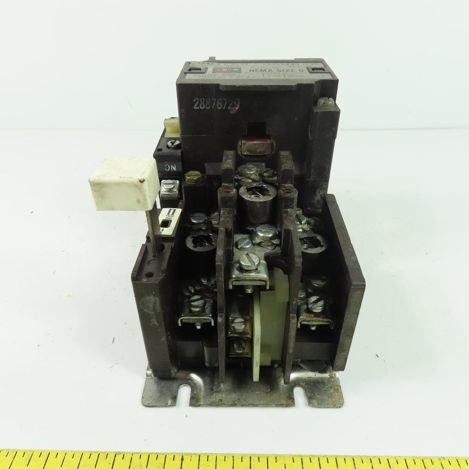 Cutler-Hammer A10BNO NEMA Size 0 Magnetic Motor Starter 18A 3Ph 600V