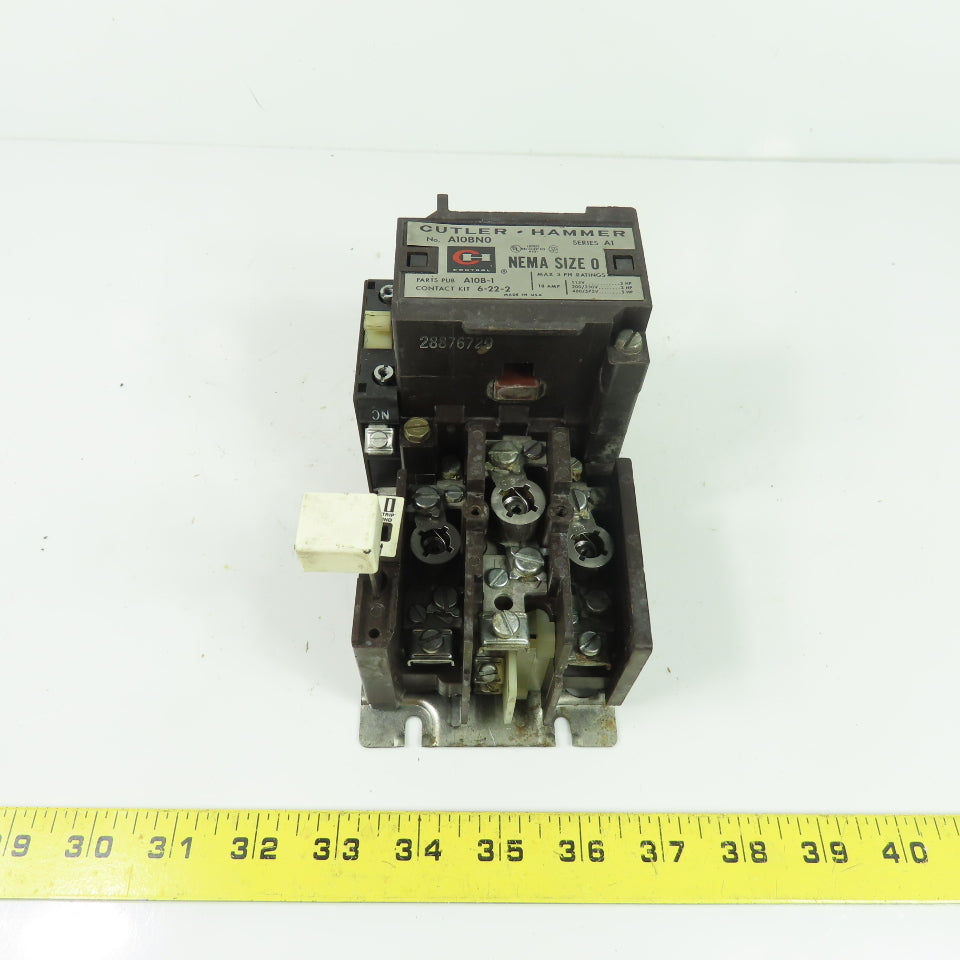 Cutler-Hammer A10BNO NEMA Size 0 Magnetic Motor Starter 18A 3Ph 600V