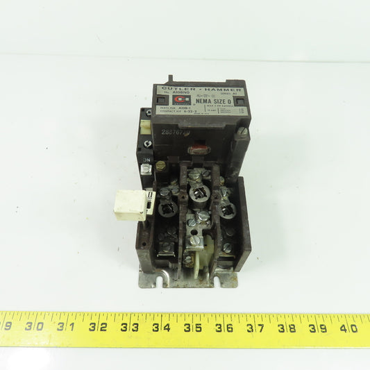 Cutler-Hammer A10BNO NEMA Size 0 Magnetic Motor Starter 18A 3Ph 600V