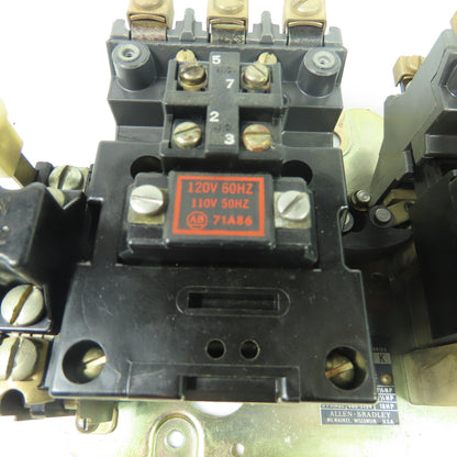 Allen-Bradley 705-BOD103 Size 1 Reversing Motor Starter 120V Coil 3Ph 600V Max