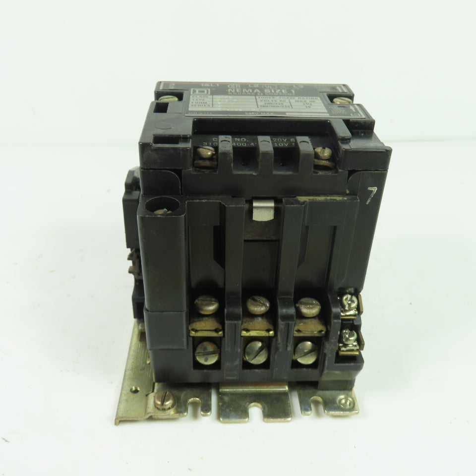 Square D 8736 SCO 8 NEMA Size 1 Magnetic Contactor 600VAC 3Ph