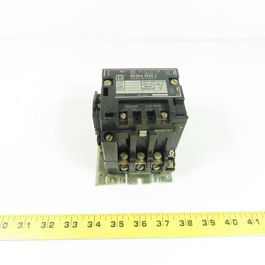 Square D 8736 SCO 8 NEMA Size 1 Magnetic Contactor 600VAC 3Ph