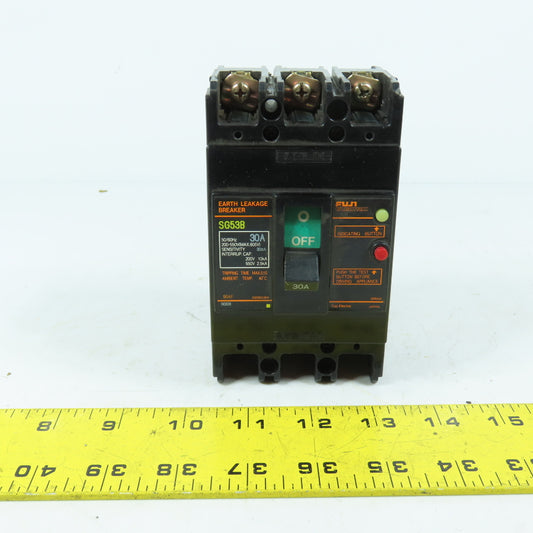 Fuji Electric SG53B Earth Leakage Breaker 30A 3-Pole 500V 30mA