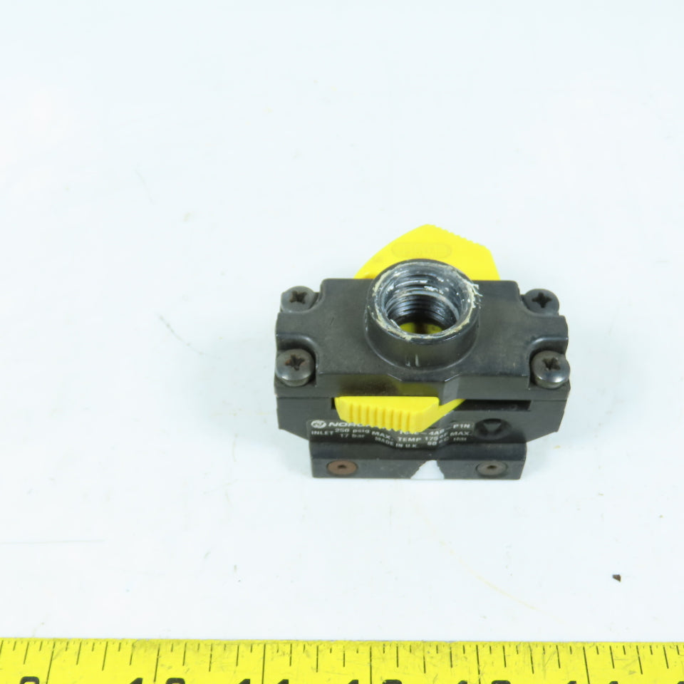 Norgren T64E-4AB-P1N Lockout Valve 1/2" PTF 3-Port 2-Position 250psig 175F