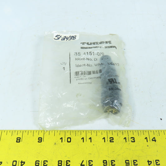 Turck U6413 BS 4151-0/9 Field Wireable Connector 4-Pin 9A 250V