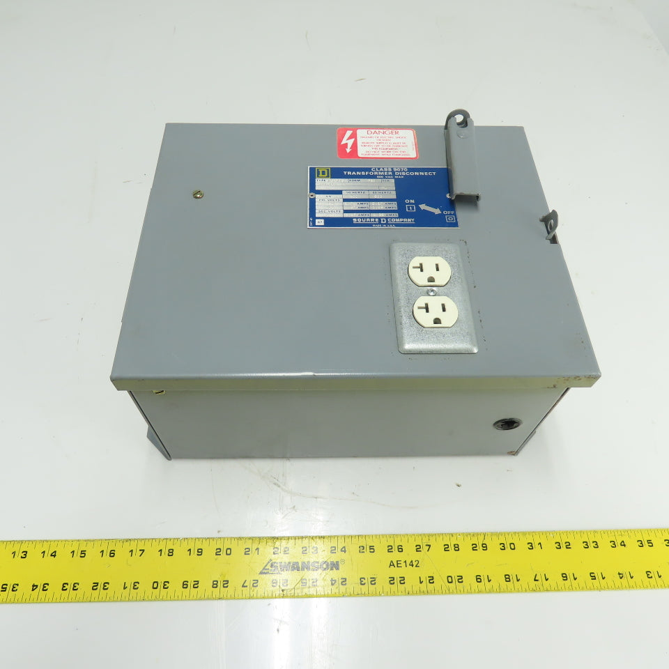 Square D 9070 SK5271S 500VA Transformer Disconnect 230/460V PRI 115V SEC