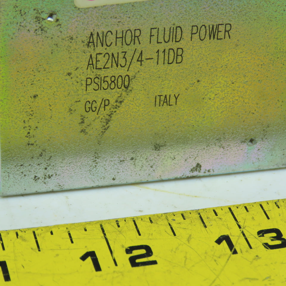 Anchor AE2N3/4-11DB High Pressure Hydraulic Ball Valve 3/4" NPT 5800 PSI