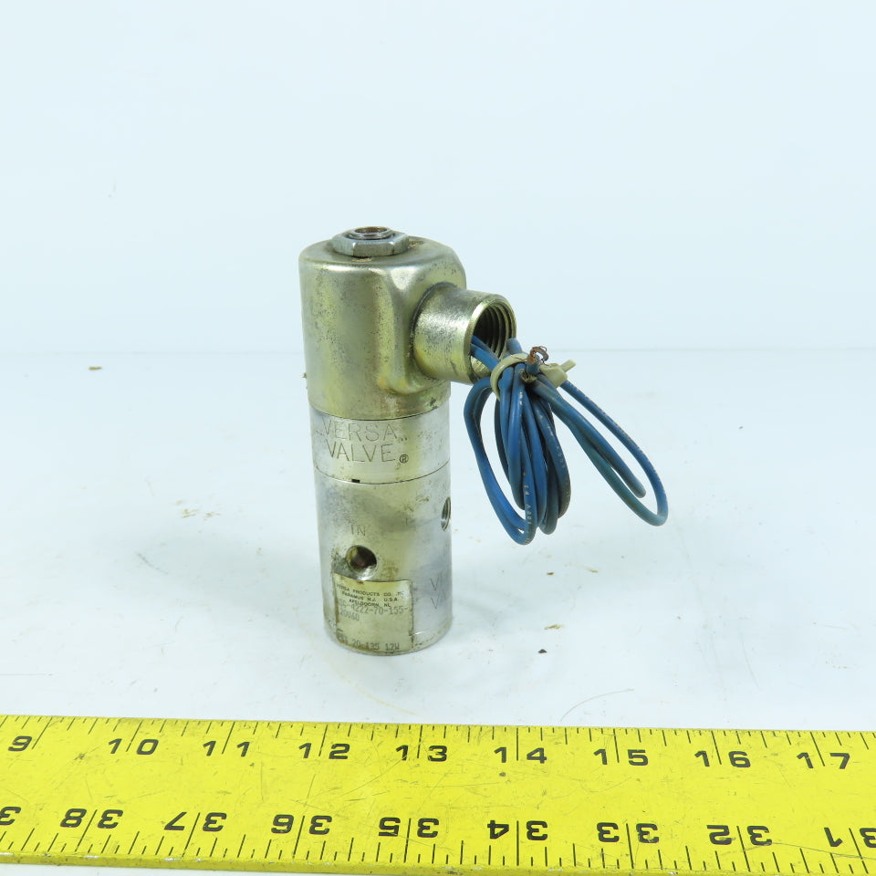 Versa ASG-4222-70-155-120V60 Solenoid Valve 120V 60Hz 20-135 PSI N.C.