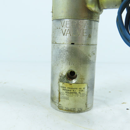 Versa ASG-4222-70-155-120V60 Solenoid Valve 120V 60Hz 20-135 PSI N.C.