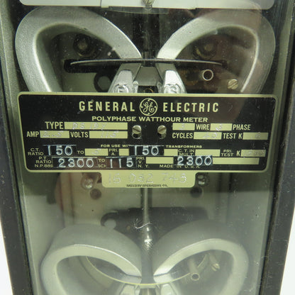 General Electric DS-19Y Polyphase Watthour Meter 115V 2.5A 3Ph 60Hz