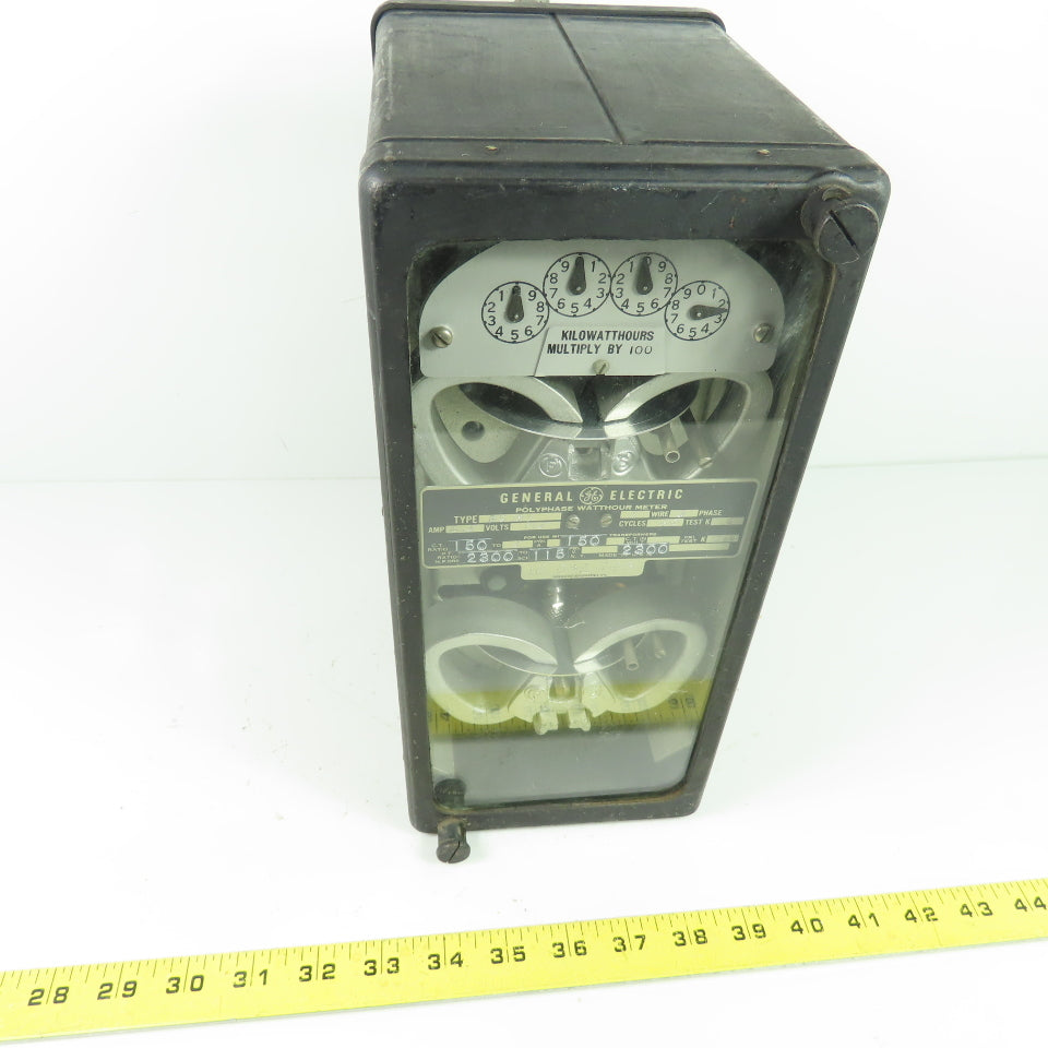 General Electric DS-19Y Polyphase Watthour Meter 115V 2.5A 3Ph 60Hz