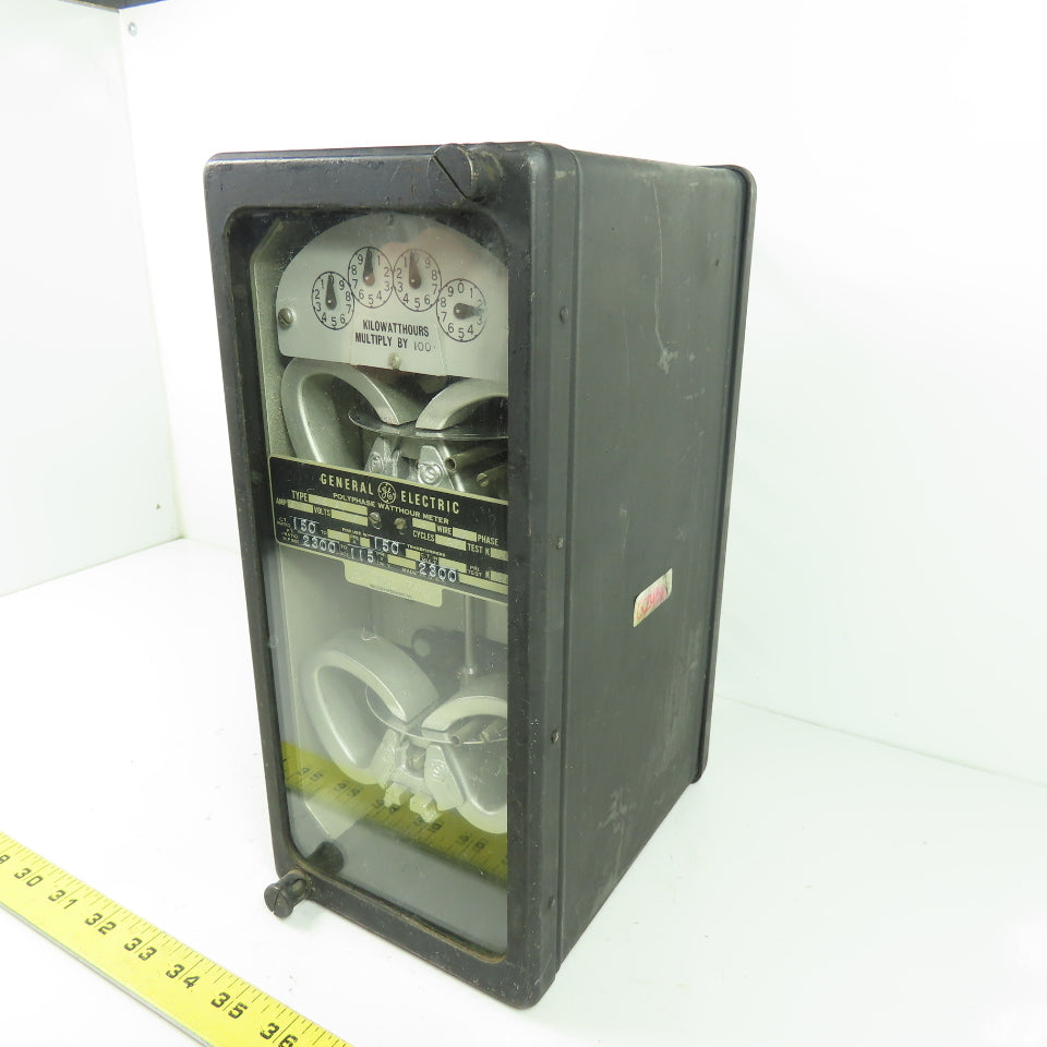 General Electric DS-19Y Polyphase Watthour Meter 115V 2.5A 3Ph 60Hz
