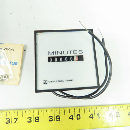 General Time EF 2733 Elapsed Time Indicator Minutes and Tenths 120V 60Hz NEW