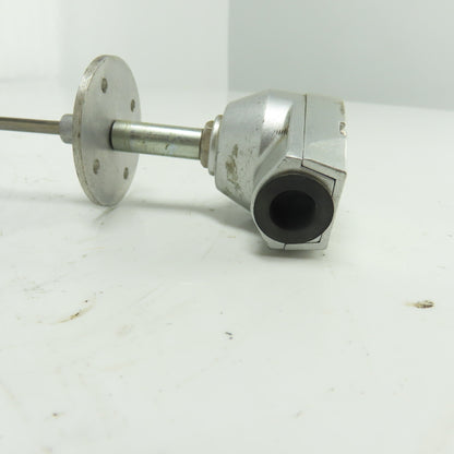 Chino SUS316 K Type Thermocouple Probe Class 2 SUS316 Flange Mount 28" Probe