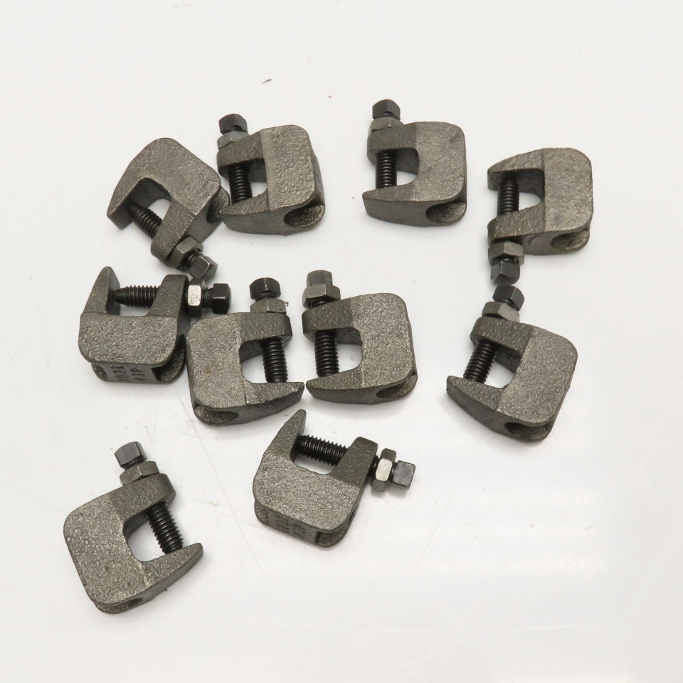 Appleton 1031 3/4" Flange Malleable Iron Beam Clamp 3/8" Thread Lot Of 10