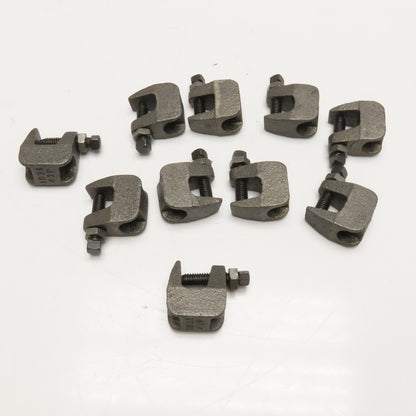 Appleton 1031 3/4" Flange Malleable Iron Beam Clamp 3/8" Thread Lot Of 10